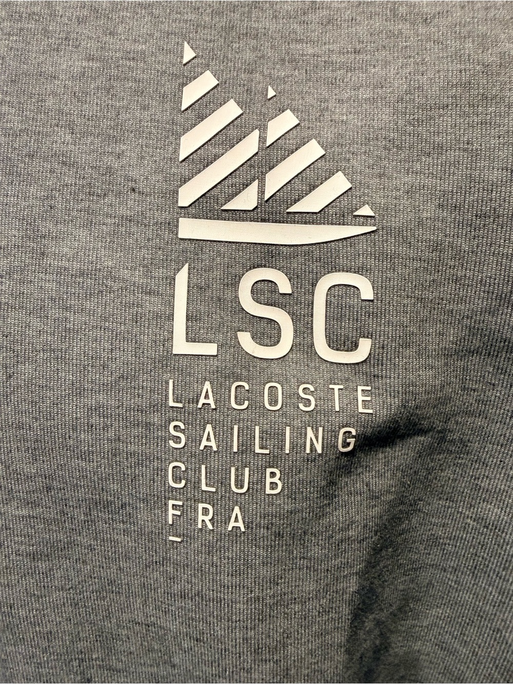 Lacoste Gray Hooded Half-Zip Sweater with Logo Slim Fit Size 8 - Picture 7 of 7